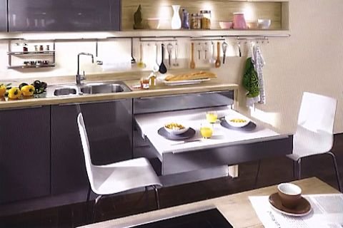Uitschuifbare tafel